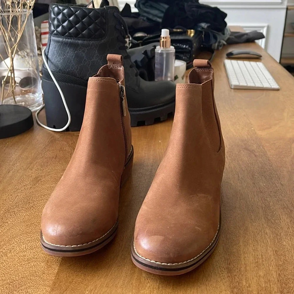 Brown leather boots 5.5 - Picture 3 of 7